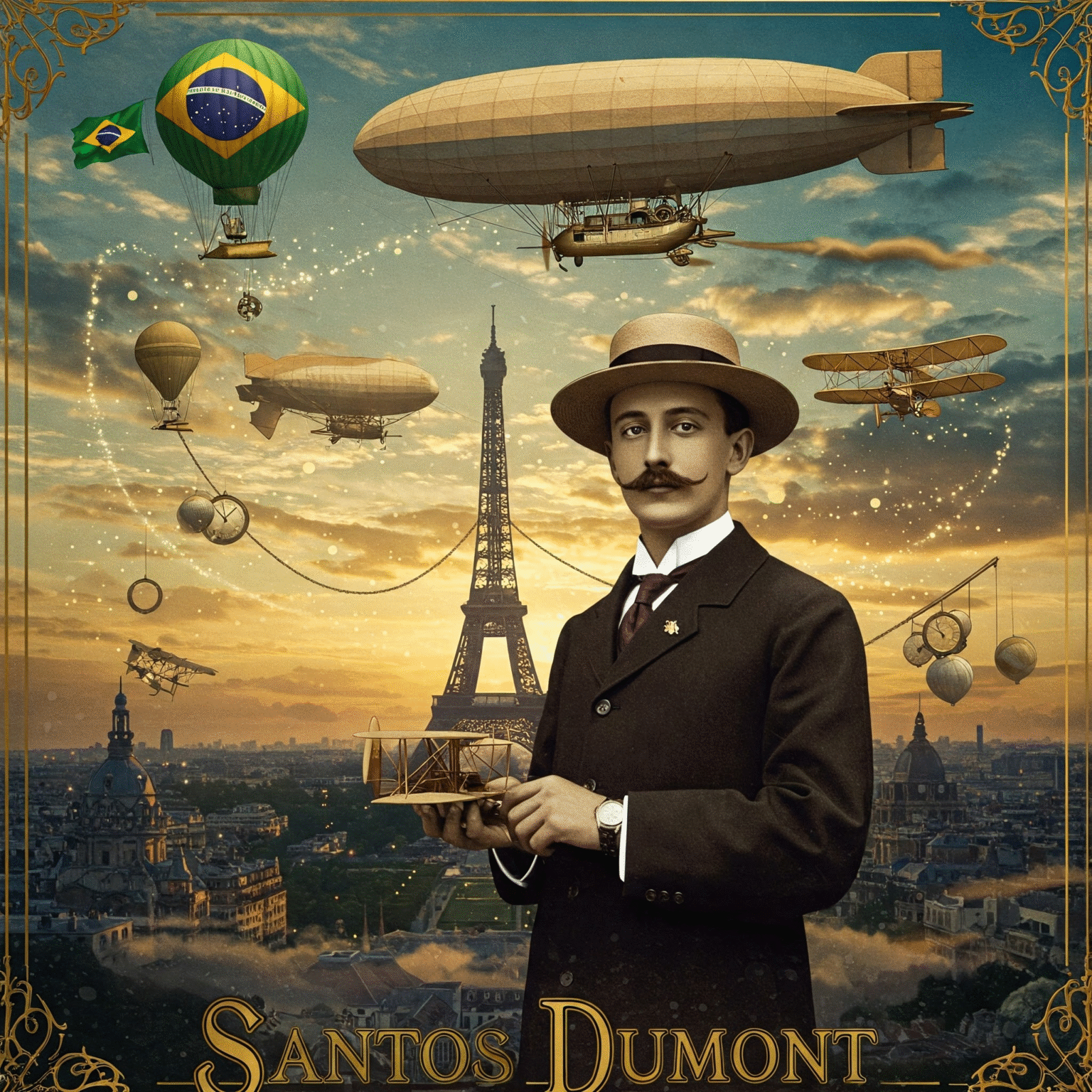 Santos Dumont: O Gênio Alado Que Desafiou a Gravidade e Encantou o ...